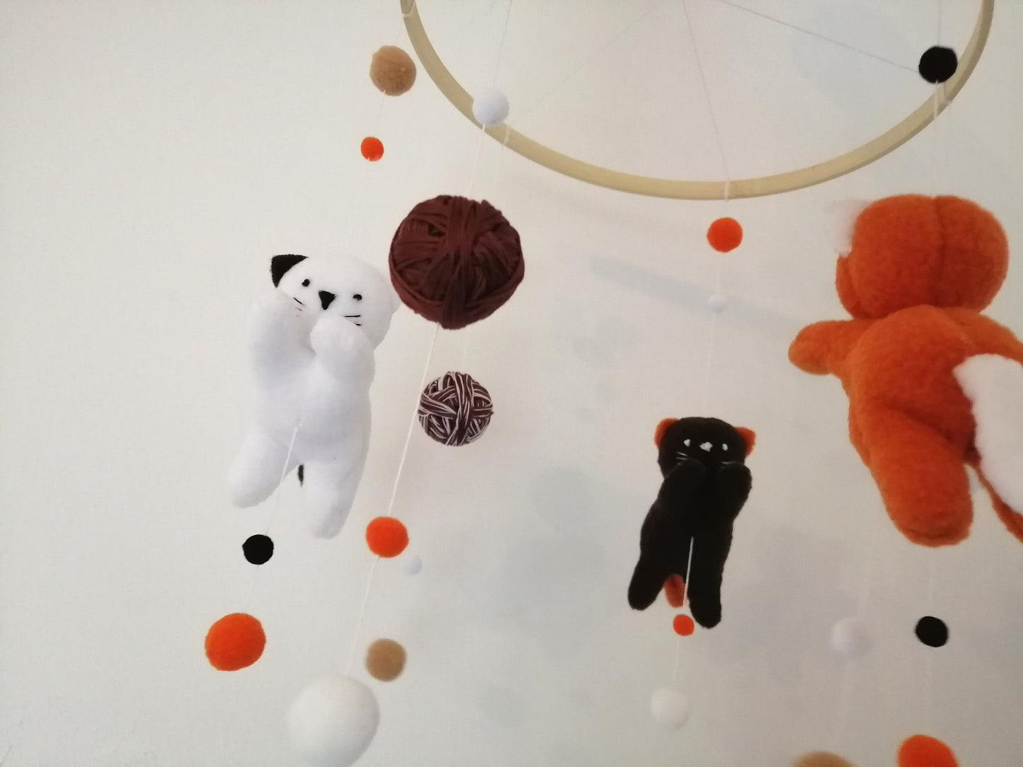Baby mobile, Cats, baby room, newborn