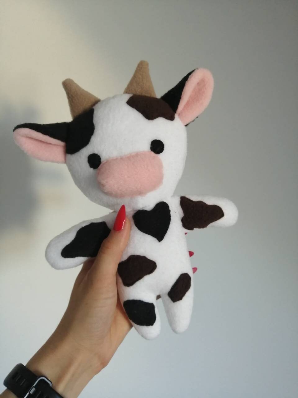 Plushie Cow stuffed animal 25cm.
