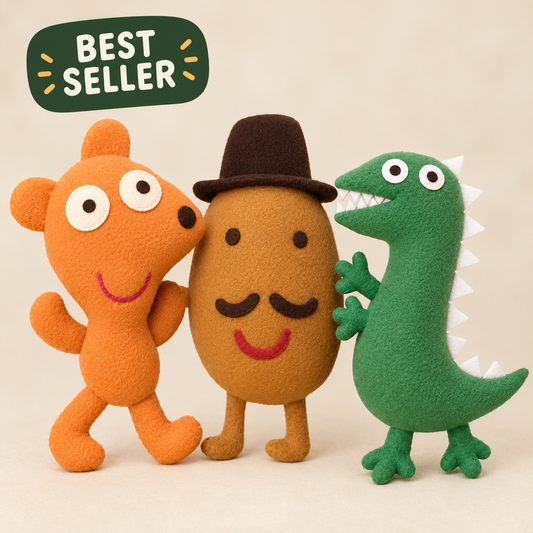 Mr. Dinosaur, Teddy bear or Mr. Potato