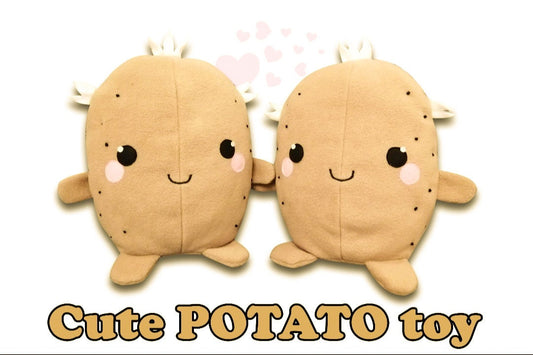 Cute Potato Toy Squishmallow style , Soft Toy, Potato toy, stuffed toy