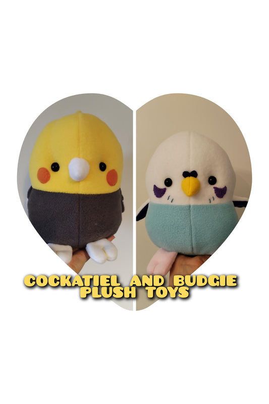 Cockatiel or Budgie plush bird toys
